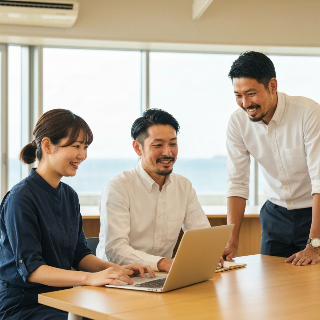 香川で働くチームメンバーの笑顔